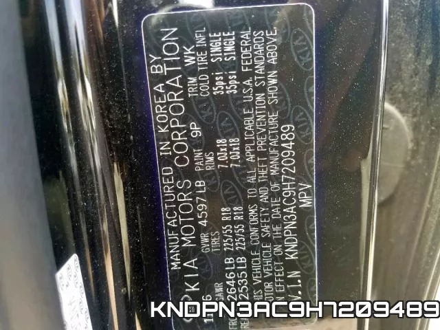 KNDPN3AC9H7209489 фото 2