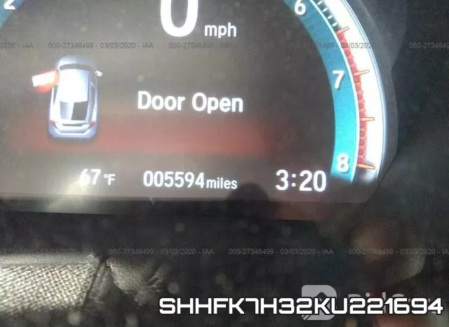 SHHFK7H32KU221694 фото 8