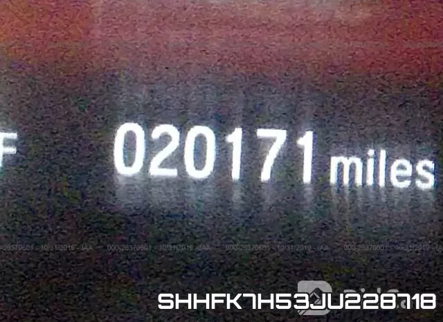SHHFK7H53JU228718 фото 8