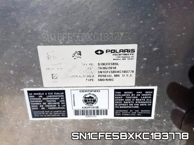 SN1CFE5BXKC183778 фото 2