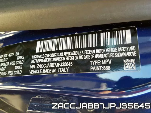 ZACCJABB7JPJ35645 фото 2