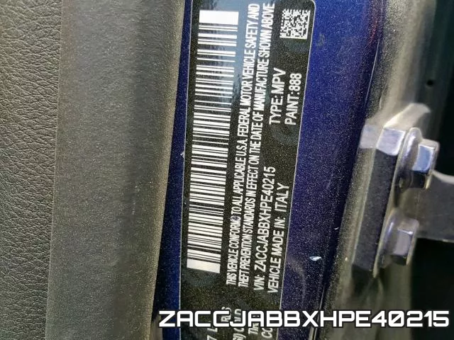 ZACCJABBXHPE40215 фото 2