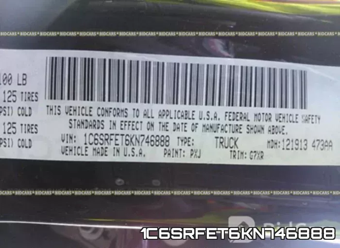 1C6SRFET6KN746888 фото 10