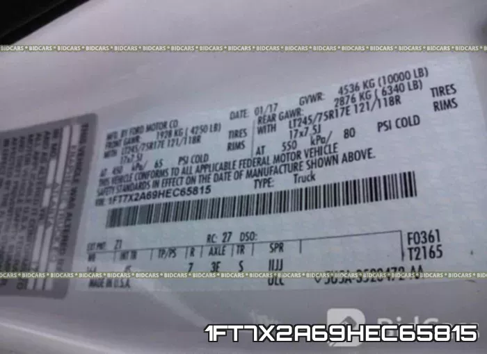 1FT7X2A69HEC65815 фото 10