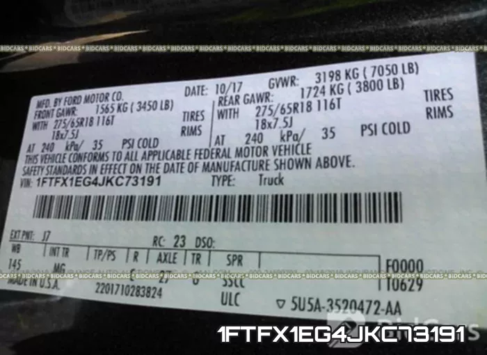 1FTFX1EG4JKC73191 фото 10