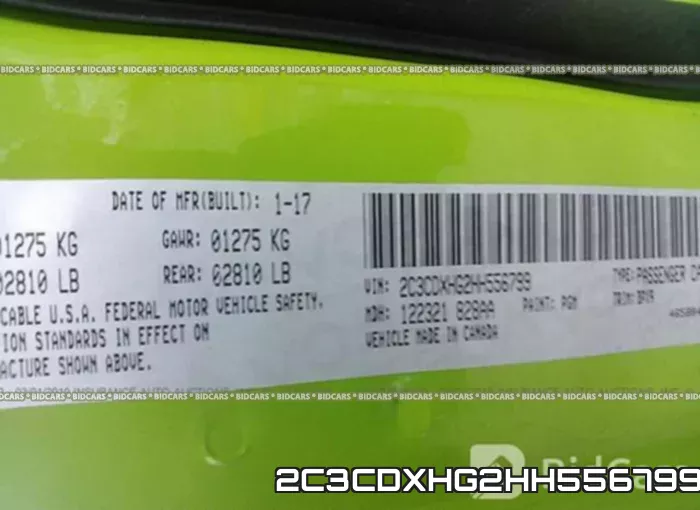 2C3CDXHG2HH556799 фото 10