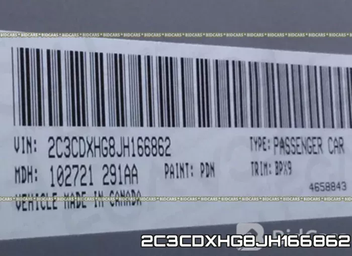 2C3CDXHG8JH166862 фото 10