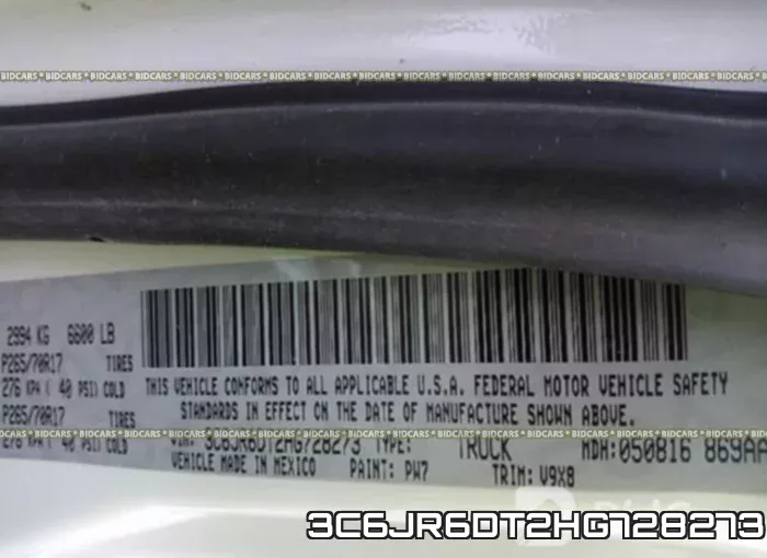 3C6JR6DT2HG728273 фото 10