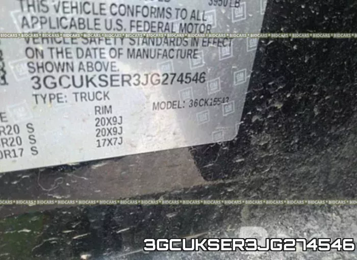 3GCUKSER3JG274546 фото 10