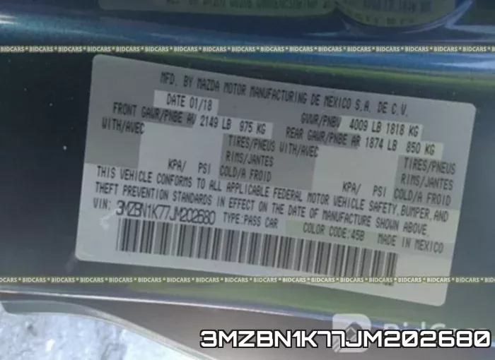 3MZBN1K77JM202680 фото 10