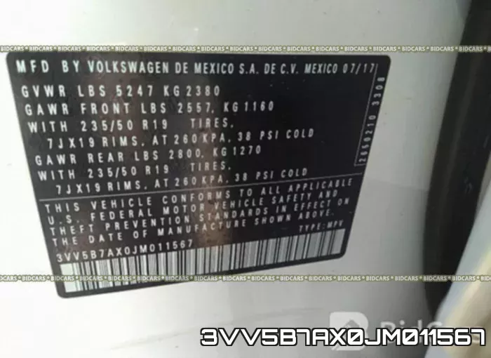 3VV5B7AX0JM011567 фото 10