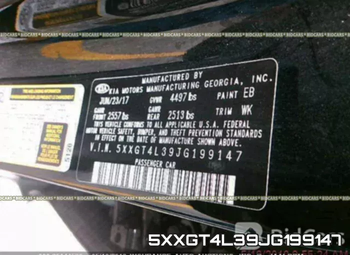 5XXGT4L39JG199147 фото 10