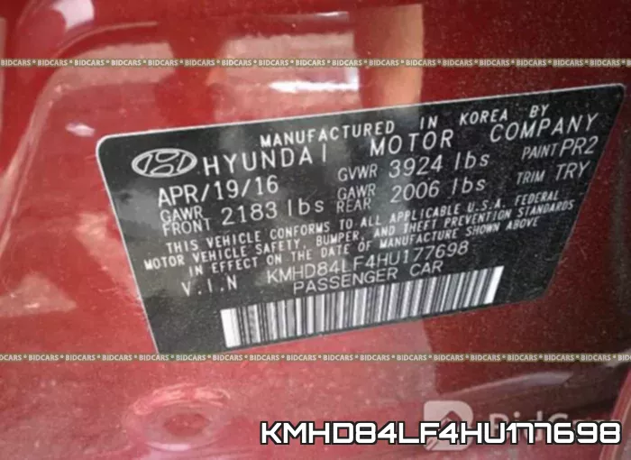 KMHD84LF4HU177698 фото 10