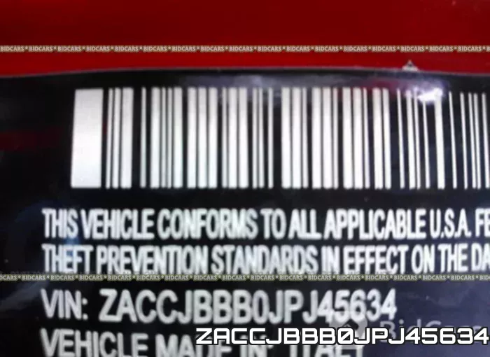ZACCJBBB0JPJ45634 фото 10