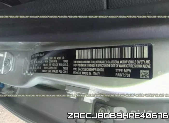 ZACCJBDB9HPE40676 фото 10