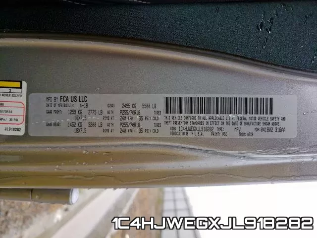 1C4HJWEGXJL918282 фото 2