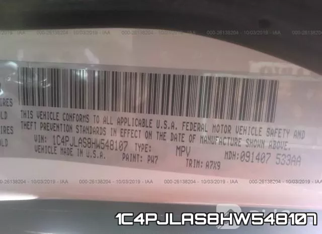 1C4PJLAS8HW548107 фото 10