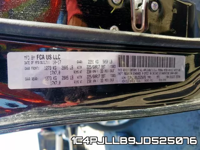 1C4PJLLB9JD525076 фото 2