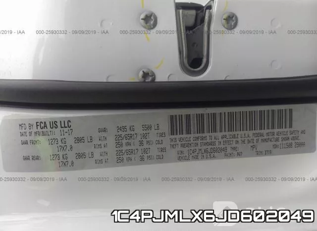 1C4PJMLX6JD602049 фото 10