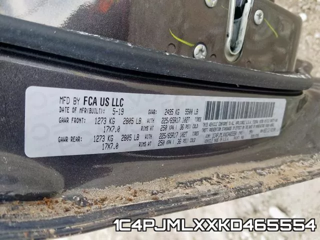 1C4PJMLXXKD465554 фото 2