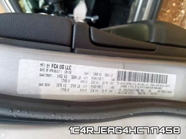 1C4RJEAG4HC717458 фото 2