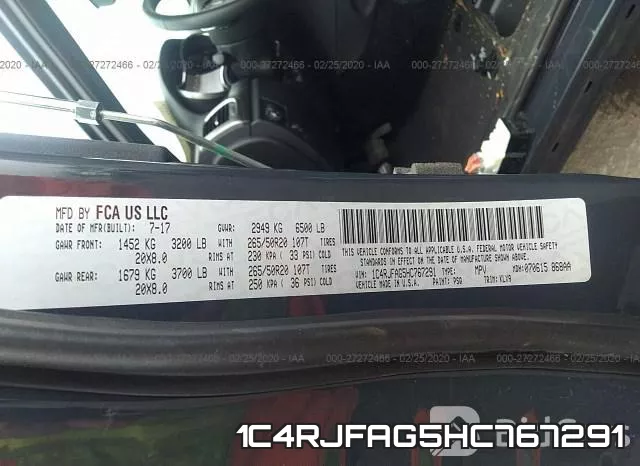 1C4RJFAG5HC767291 фото 10