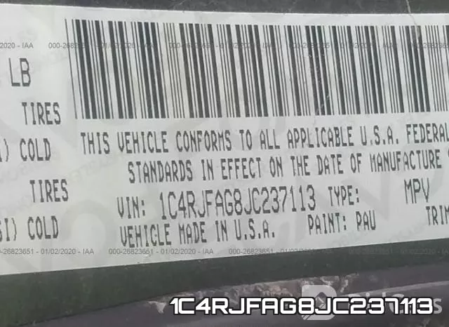 1C4RJFAG8JC237113 фото 10