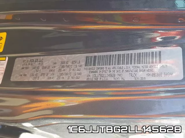 1C6JJTBG2LL145628 фото 2
