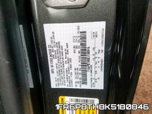 1FA6P8TH8K5180846 фото 2