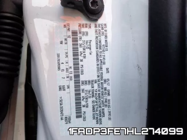 1FADP3FE7HL274099 фото 2