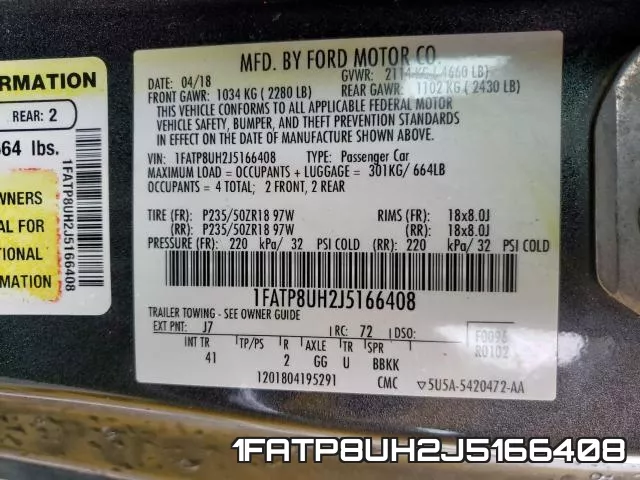 1FATP8UH2J5166408 фото 2