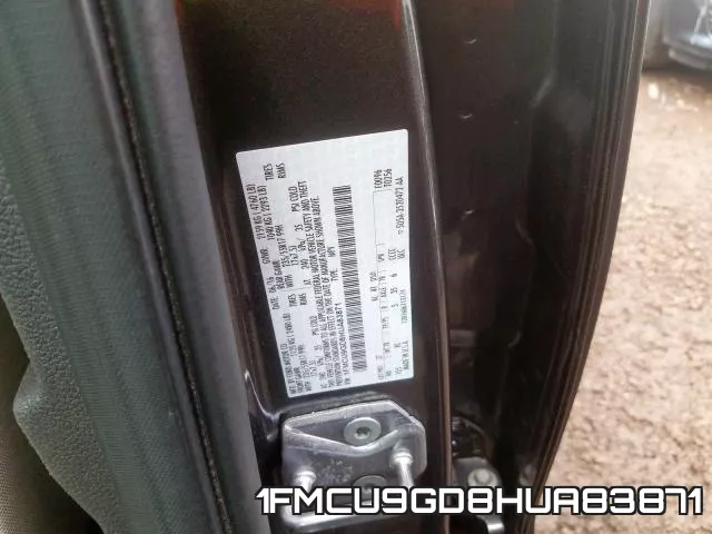 1FMCU9GD8HUA83871 фото 2