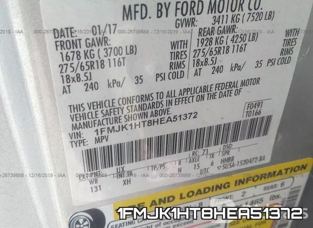 1FMJK1HT8HEA51372 фото 10