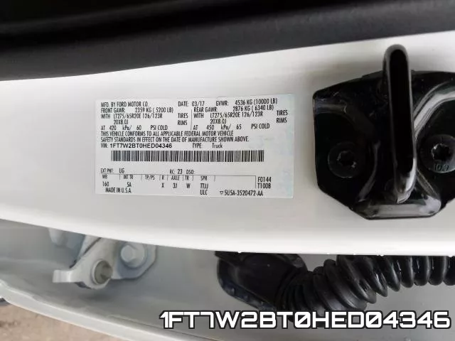 1FT7W2BT0HED04346 фото 2