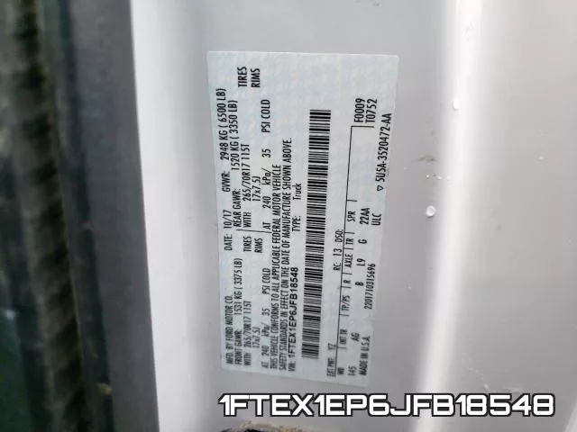 1FTEX1EP6JFB18548 фото 2