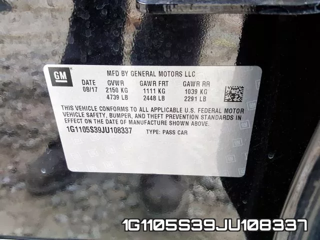 1G1105S39JU108337 фото 2