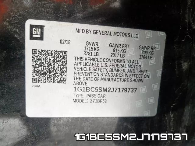 1G1BC5SM2J7179737 фото 2