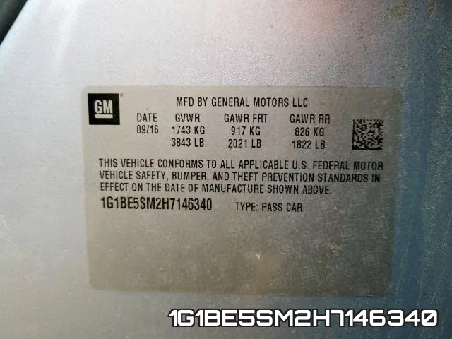 1G1BE5SM2H7146340 фото 2