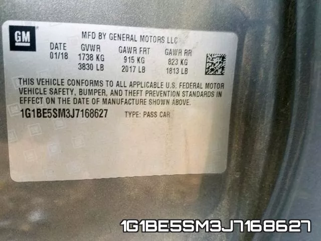 1G1BE5SM3J7168627 фото 2