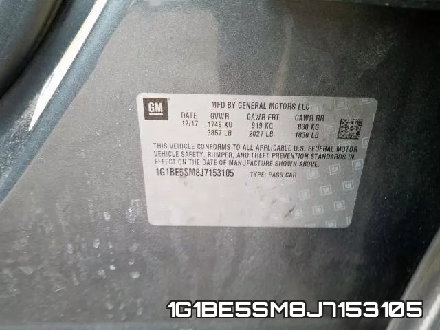 1G1BE5SM8J7153105 фото 2