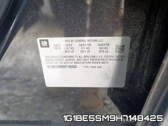 1G1BE5SM9H7148425 фото 2
