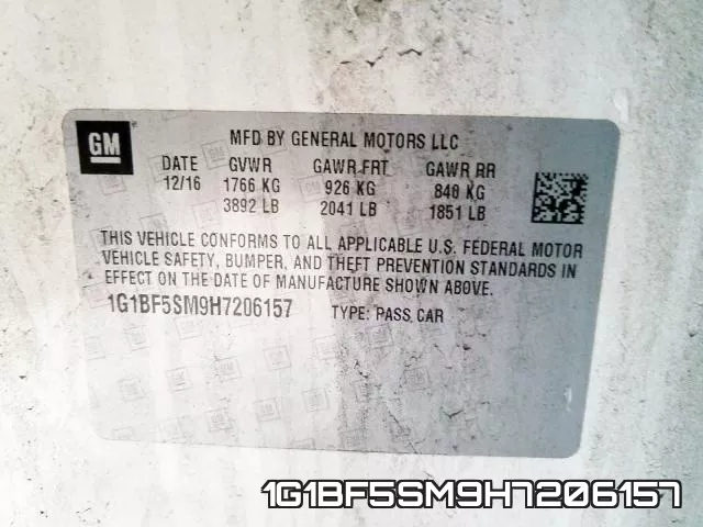 1G1BF5SM9H7206157 фото 2