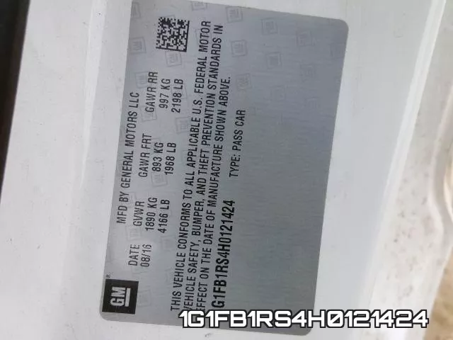 1G1FB1RS4H0121424 фото 2