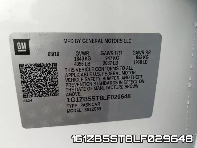1G1ZB5ST8LF029648 фото 2