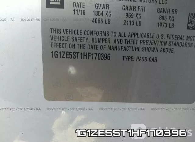 1G1ZE5ST1HF170396 фото 10
