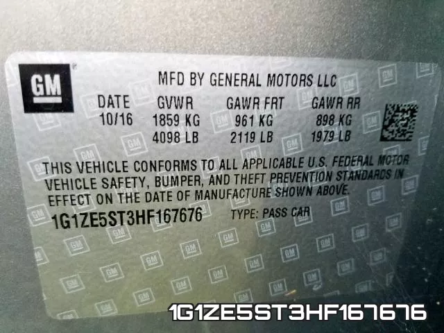 1G1ZE5ST3HF167676 фото 2