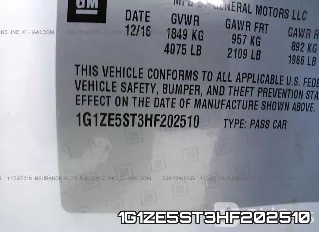 1G1ZE5ST3HF202510 фото 10