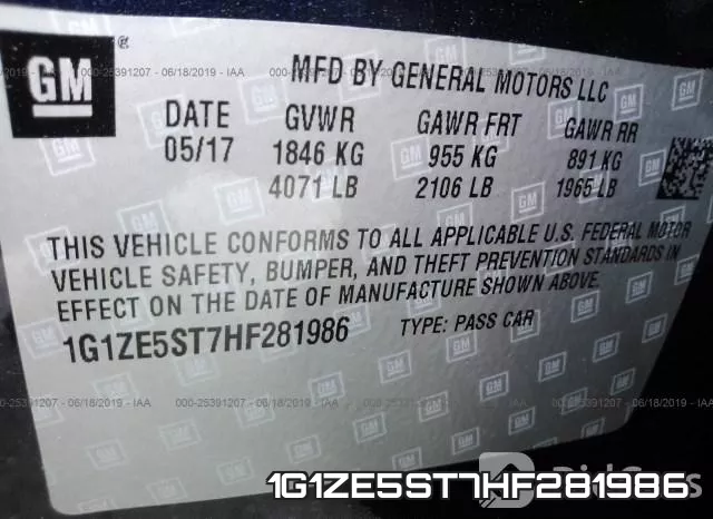 1G1ZE5ST7HF281986 фото 10