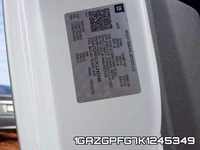 1GAZGPFG7K1245349 фото 2