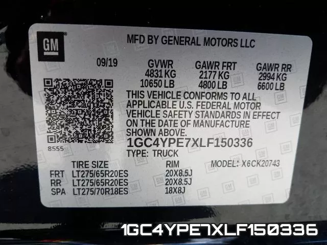 1GC4YPE7XLF150336 фото 2